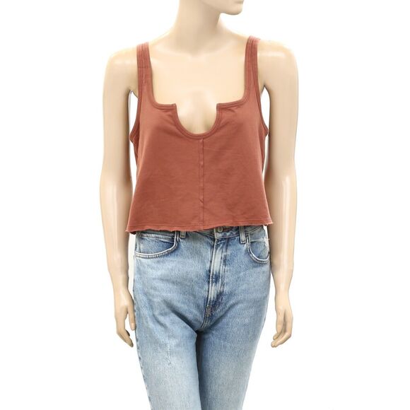 Out From Under UO Ryder Notch Neck Tank Blouse Top Sleeveless Cotton M 257811 - Picture 5 of 8